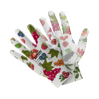 Перчатки для садовых работ Fiberon PR-PU055 полиэстер, полиуретановое покрытие, разноцветные, микс цветов - 3, Fiberon, 8(М) 122539