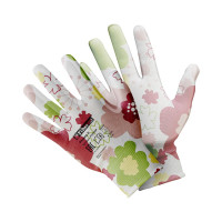 Перчатки для садовых работ Fiberon PR-PU055 полиэстер, полиуретановое покрытие, разноцветные, микс цветов - 3, Fiberon, 8(М) 122539