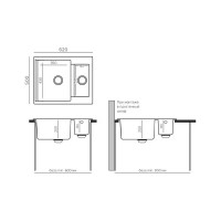 Кухонная мойка Polygran BRIG-620 (№16 Черный) 407923