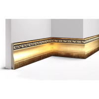 Декоративный плинтус Cosca Decor 95 античное золото СПБ016621