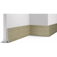 Декоративный плинтус Cosca Decor 90 оникс СПБ057606