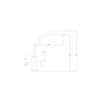 Смеситель для кухонной мойки RUSH с фильтром MS9035-32