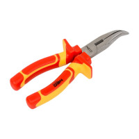 Изогнутые плоскогубцы NEO Tools 180 мм, 1000V , CrV, полированные 01-228