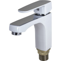 Смеситель для раковины Ekko с гайкой, белый E10301