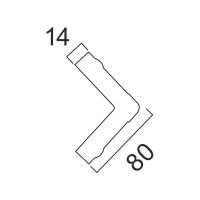 Угол Cosca Decor 140-767 80 мм, античная медь СПБ016542