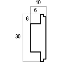 Соединительный молдинг Cosca Decor 110-11 30 мм, миндаль СПБ019670