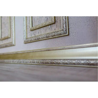 Карниз Cosca Decor 154-937 интерьерный багет, 107 мм, платина СПБ016631