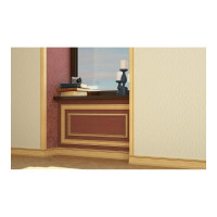 Потолочный плинтус Cosca Decor интерьерный багет, 90 мм, оникс СПБ057608