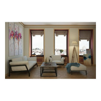 Потолочный плинтус Cosca Decor интерьерный багет, 90 мм, оникс СПБ057608