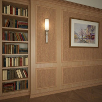 Потолочный плинтус Cosca Decor интерьерный багет, 90 мм, опал СПБ057695