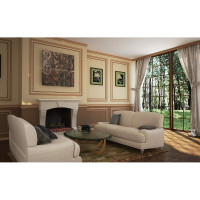 Потолочный плинтус Cosca Decor интерьерный багет, 60 мм, топаз СПБ057741