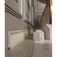 Плинтус Cosca Decor интерьерный багет, 90 мм, кварц СПБ057580