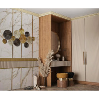 Панель Cosca Decor C10-4 интерьерный багет, 100 мм, дуб светлый СПБ016852