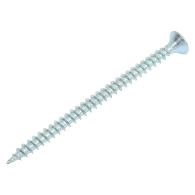 Универсальный саморез КВАДРА 4.5x70 белый, потайная голова, цинк, уп. 8 шт. 453070008812