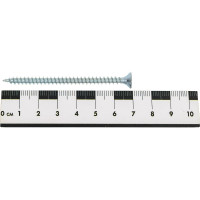 Универсальный саморез КВАДРА 4.5x70 белый, потайная голова, цинк, уп. 8 шт. 453070008812