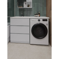 Напольная тумба ORANGE OPTIMA с левой раковиной, под стиральную машину OP-70TUW+RAL