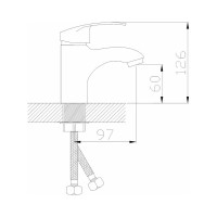 Смеситель для умывальника Gota Rocio Alicante крепеж гайка d35 1/10 251010-GOTA