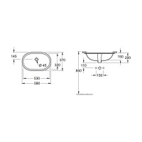 Раковина Villeroy & Boch O'Novo 58 416250R1 00279627