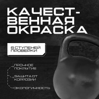 Любительская гиря ООО "Верхнеуральский завод РТИ" Титан, 16 кг, K16
