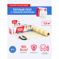 Комплект теплый пол ENERGY мат 1,30 - 210 Вт с терморегулятором TK04 УТ-УТ-01033