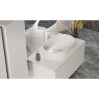 Подвесная тумба Jorno Stone 100 для раковины MELANA-7050H Stn.01.100, P, W, JR