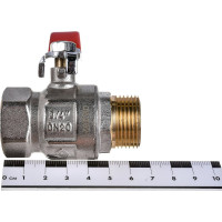 Шаровой кран AV Engineering 3/4 PN40 с внутренней-наружной резьбой, ручка AVE091034