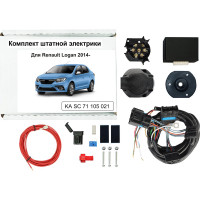 Блок согласования фаркопа со штатными колодками для Renault Logan 2014-н.в. Концепт Авто KA SC 71 105 021