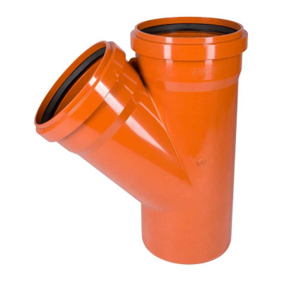 Тройник наружной канализации Ostendorf 45 градусов, 250х250 224300