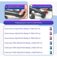 Напорная клеевая труба НПВХ (PVC-U) AQUAVIVA 20x1.5x3000 PN16 с раструбом AQV302015R 11521