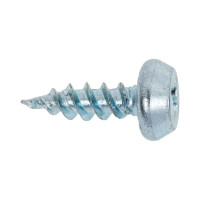 Саморез КВАДРА клоп, острый конец, 3.5x11 полуцилиндрическая головка, цинк, уп. 25 шт. 351121298120