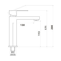 Смеситель для умывальника Savol S-SUS1003H 24652