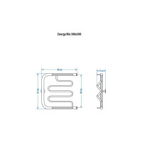Полотенцесушитель ENERGY Mix 500х500 00000015305