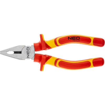 Плоскогубцы NEO Tools комбинированные, 180 мм, 1000 В, CrV, полированные 01-221