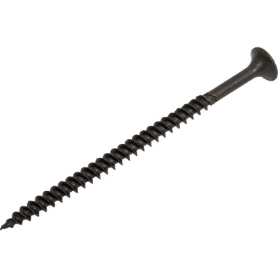 Саморез по металлу КВАДРА черный, 3.8x65, кop. 50 шт., PH2, частая резьба, для гкл 380642002050