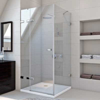Душевой уголок GuteWetter gwmptrsq863-86 90x90x200 см, профиль хром блестящий, стекло бесцветное закаленное 8/6 мм 4698032929534