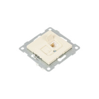 Компьютерная розетка GUSI ELECTRIC Ugra МЕХ RJ45, двойной, СУ, бежевый С11К2-003