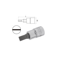 Шлицевая сатиновая головка-бита 5.5х1.0 мм, 1/4" Aist 00-00008984