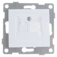 Механизм компьютерной розетки GUSI ELECTRIC Bravo RJ45, одинарной, СУ, белый С10К1-001