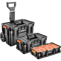 Система модульных ящиков для инструментов на колёсах NEO Tools 53х38х69 modular system II 84-066