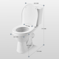Унитаз-компакт Santek "Бореаль" антивсп. эконом. 1-реж полипроп 00039149 1WH301704