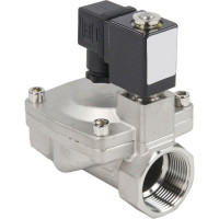 Клапан электромагнитный DN.ru VS2W-401V-PU-NC Ду20 Ру16 сталь, пилотный, VITON, 24В DC D130-01548