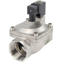 Клапан электромагнитный DN.ru VS2W-401E-PU-NC Ду50 Ру16 сталь, пилотный, EPDM, 220В AC D130-01503
