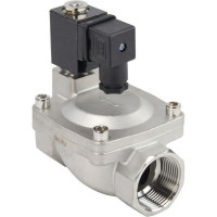 Клапан электромагнитный DN.ru VS2W-401V-PU-NC Ду32 Ру16 сталь, пилотный, VITON, 220В AC D130-01508