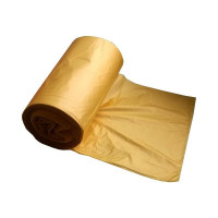 Мешки для мусора 35 л, желтые, пнд, 8 мкм, в рулоне 30 шт, 48x58 см Luscan 1694309