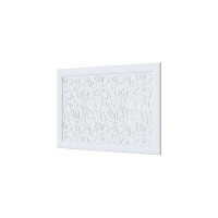 Экран для радиатора Cosca Decor Fresa перфорация, цветы, 600x900 мм, белый СПБ072588
