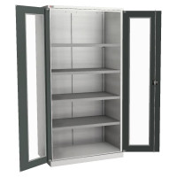 Инструментальный шкаф с окнами ДиКом ВЛ-052 4 полки 12.0334-103