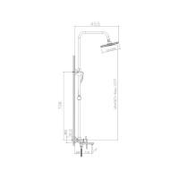 Душевая система Haiba пепельный HB24505-3 311919 00311919