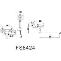 Смеситель для ванны Fmark FS8424