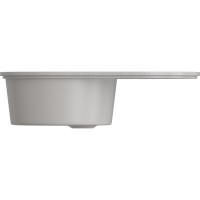 Мойка MIXLINE ML-GMS05 стандарт овальная с крылом, светло-серый 310, 735x455x170 мм 551105
