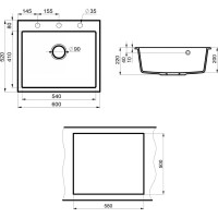 Кухонная мойка Point Бинга 60, графит PN3003GR